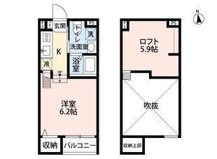 ケイティハイツ３の物件間取画像